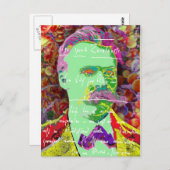 Friedrich Nietzche Deutscher Philosoph Existenzial Postkarte (Vorne/Hinten)