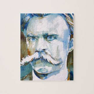 Friedrich nietzsche - Aquarellportrait Puzzle