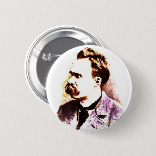 Friedrich Nietzsche Button (Vorne & Hinten)