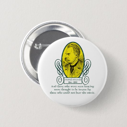 Friedrich Nietzsche Button (Vorne & Hinten)