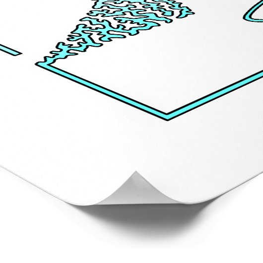 Friedrich Nietzsche. Deutscher Philosoph [010] Poster (Ecke)