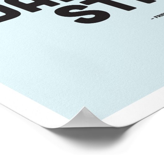 Friedrich Nietzsche Inspiration Zitat - Poster (Ecke)