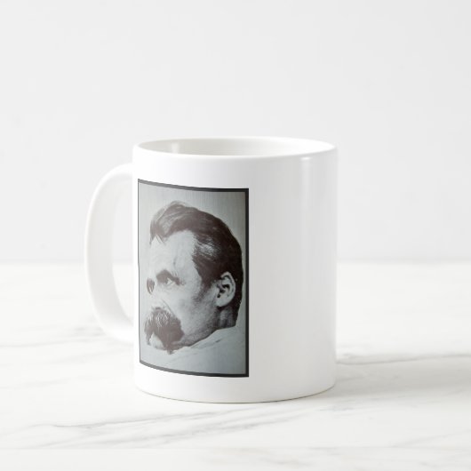 Friedrich Nietzsche Kaffeetasse (Vorderseite Links)