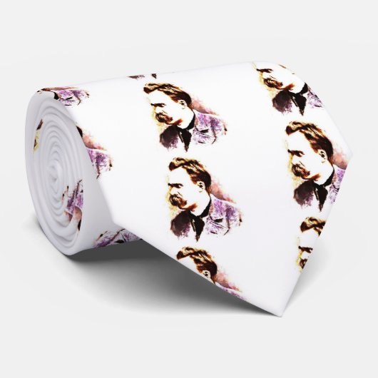 Friedrich Nietzsche Krawatte (Gerollt)