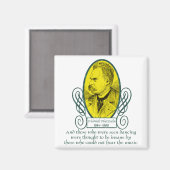 Friedrich Nietzsche Magnet (Vorderseite/Rückseite)