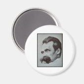 Friedrich Nietzsche Magnet (Vorderseite/Rückseite)