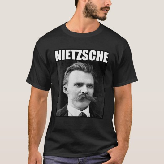 Friedrich Nietzsche Philosopher Portrait T Shirt (Vorderseite)