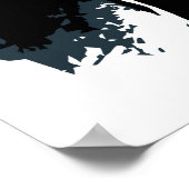 Friedrich Nietzsche Porträtvektor zeichnend Poster (Ecke)