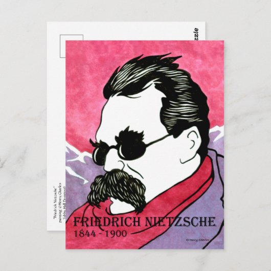 "Friedrich Nietzsche" Postcard Postkarte (Vorne/Hinten)