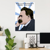 Friedrich Nietzsche Poster (Heimbüro)