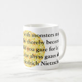 Friedrich Nietzsche - profundes Zitat Kaffeetasse (VorderseiteRechts)
