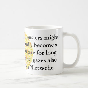 Friedrich Nietzsche - profundes Zitat Kaffeetasse