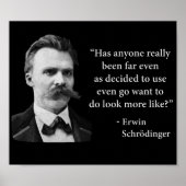 Friedrich Nietzsche Troll Quote Poster (Vorne)