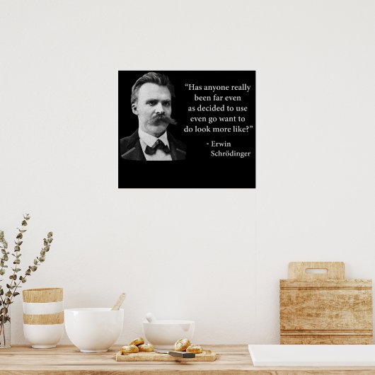 Friedrich Nietzsche Troll Zitat Poster (Küche)