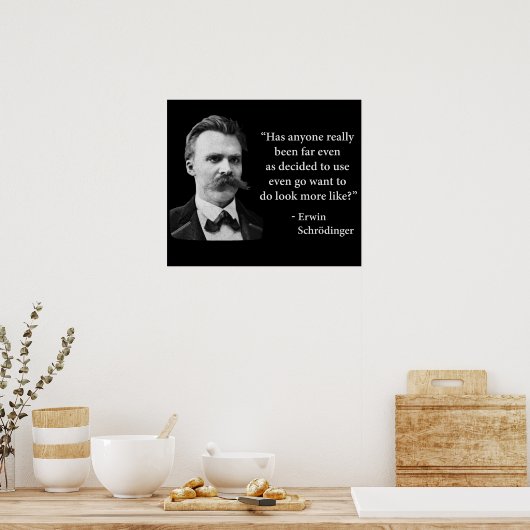 Friedrich Nietzsche Troll Zitat Poster (Küche)