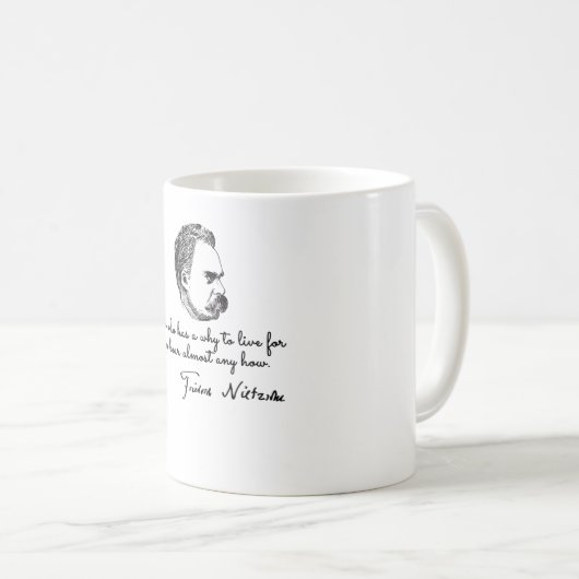 Friedrich Nietzsche zitiert Kaffeetasse (VorderseiteRechts)