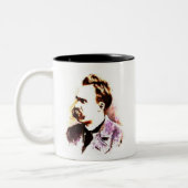 Friedrich Nietzsche Zweifarbige Tasse (Links)