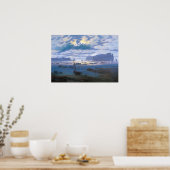 Friedrich - Nordsee im Mondschein Poster (Küche)