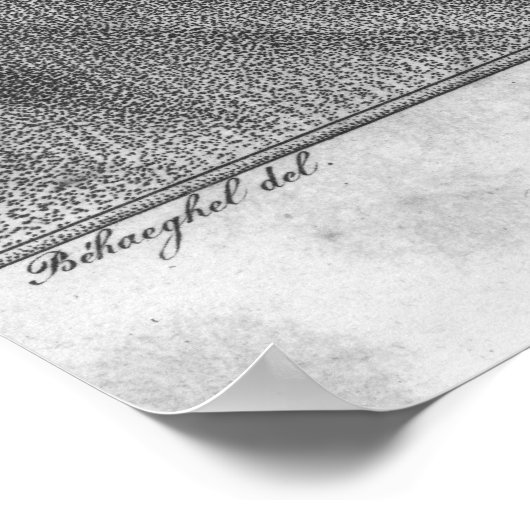 Friedrich Schiller  engraved by Massol Poster (Ecke)