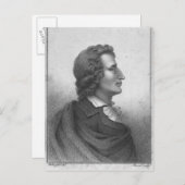 Friedrich Schiller graviert von Massol Postkarte (Vorne/Hinten)