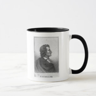 Friedrich Schiller gravierte durch Massol Tasse