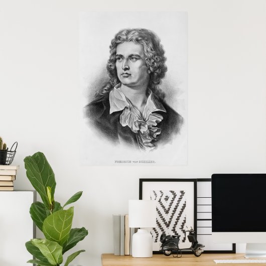 Friedrich Schiller Poster (Heimbüro)