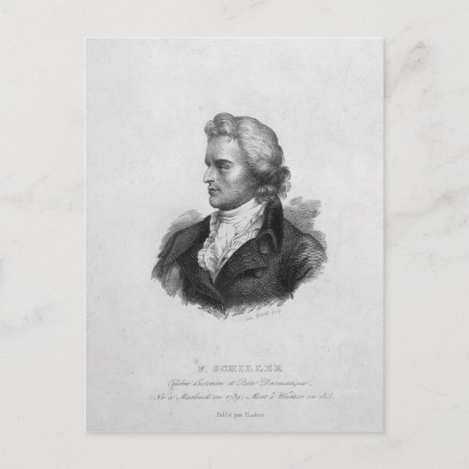 Friedrich Schiller Postkarte (Vorderseite)