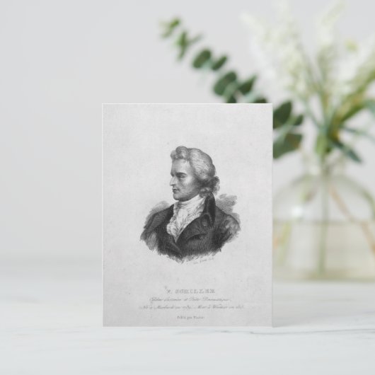 Friedrich Schiller Postkarte (Stehend Vorderseite)
