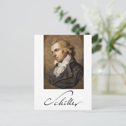 Friedrich Schiller Postkarte (Stehend Vorderseite)