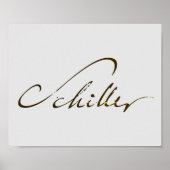 Friedrich Schiller Signature Poster (Vorne)