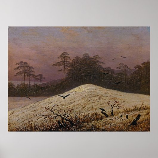 Friedrich - Schneekäfig mit Raven Poster (Vorne)