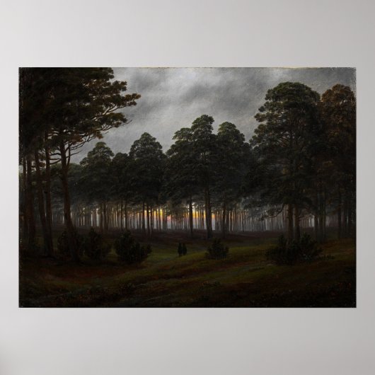 Friedrich - Tageszyklus, der Abend Poster (Vorne)