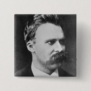 Friedrich Wilhelm Nietzsche (1844-1900) 1873 (b/w Button