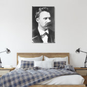 Friedrich Wilhelm Nietzsche (1844-1900) 1873 (b/w Leinwanddruck (Insitu (Schlafzimmer))