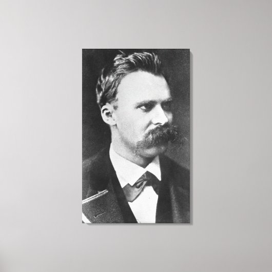 Friedrich Wilhelm Nietzsche (1844-1900) 1873 (b/w Leinwanddruck (Vorderseite)