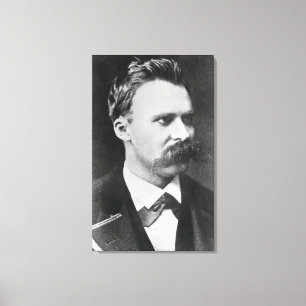 Friedrich Wilhelm Nietzsche (1844-1900) 1873 (b/w Leinwanddruck