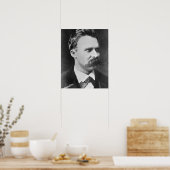 Friedrich Wilhelm Nietzsche (1844-1900) 1873 (b/w Poster (Küche)