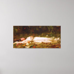 FRIEDRICH WILHELM THEODOR HEYSER - Ophelia - 1900 Leinwanddruck
