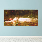 FRIEDRICH WILHELM THEODOR HEYSER - Ophelia - 1900 Leinwanddruck (Insitu (Holzboden))
