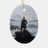 Friedrichs Wanderer über dem Nebel Keramik Ornament (Hinten)