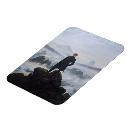 Friedrichs Wanderer über dem Nebel Magnet (Linke Seite)