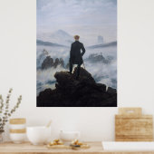Friedrichs Wanderer über dem Nebel Poster (Küche)