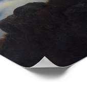 Friedrichs Wanderer über dem Nebelmeer Poster (Ecke)