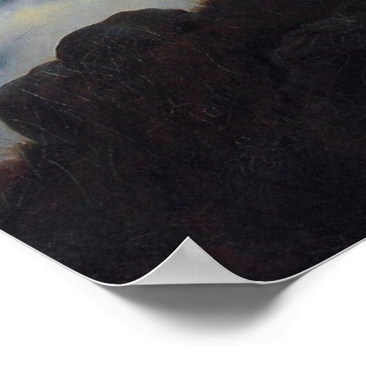 Friedrichs Wanderer über dem Nebelmeer Poster (Ecke)