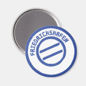 Friedrichshafen Post-Stempel-Briefmarke Magnet (Vorderseite/Rückseite)