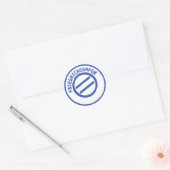 Friedrichshafen Post-Stempel-Briefmarke Runder Aufkleber (Umschlag)
