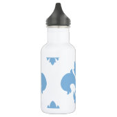 Friedvolles Blau der Lilien-2 Trinkflasche (Links)