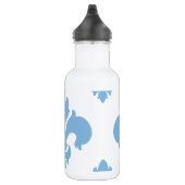 Friedvolles Blau der Lilien-2 Trinkflasche (Rechts)