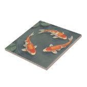 Friedvolles Koi-Fischteich-Serenitätsdesign Fliese (Seite)