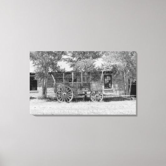 Frieght Wagon Scene Leinwanddruck (Vorderseite)